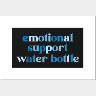 Emotional Support Waterbottle Laptop Sticker Water Bottle Vinyl Waterproof Hydroflask Decal This Is  My Emotional Support Funny Water Bottle Blue Sticker Posters and Art